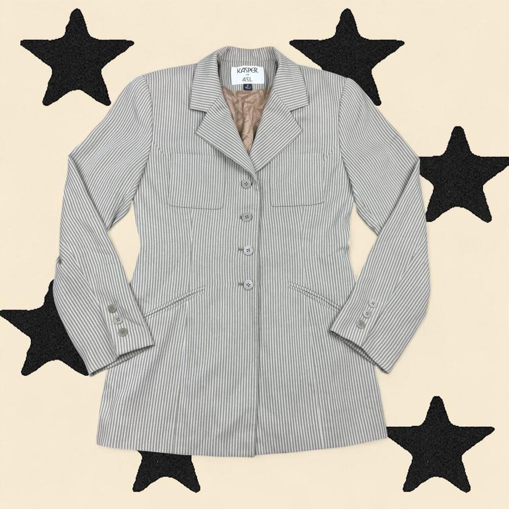 ★ Kasper for A.S.L pinstripe blazer ★